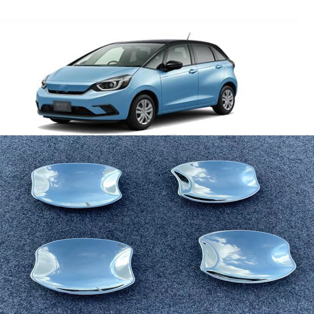 For Honda Fit Jazz Gr 2020 2021 Abs Chrome Side Door Handle Bowl Cover Trim Car Accessories 4pcs