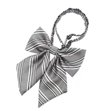 Весна Осень Простой модный галстук женский Галстук Подарочный галстук в полоску студенческий стиль Школьный Галстук-бабочка# ew