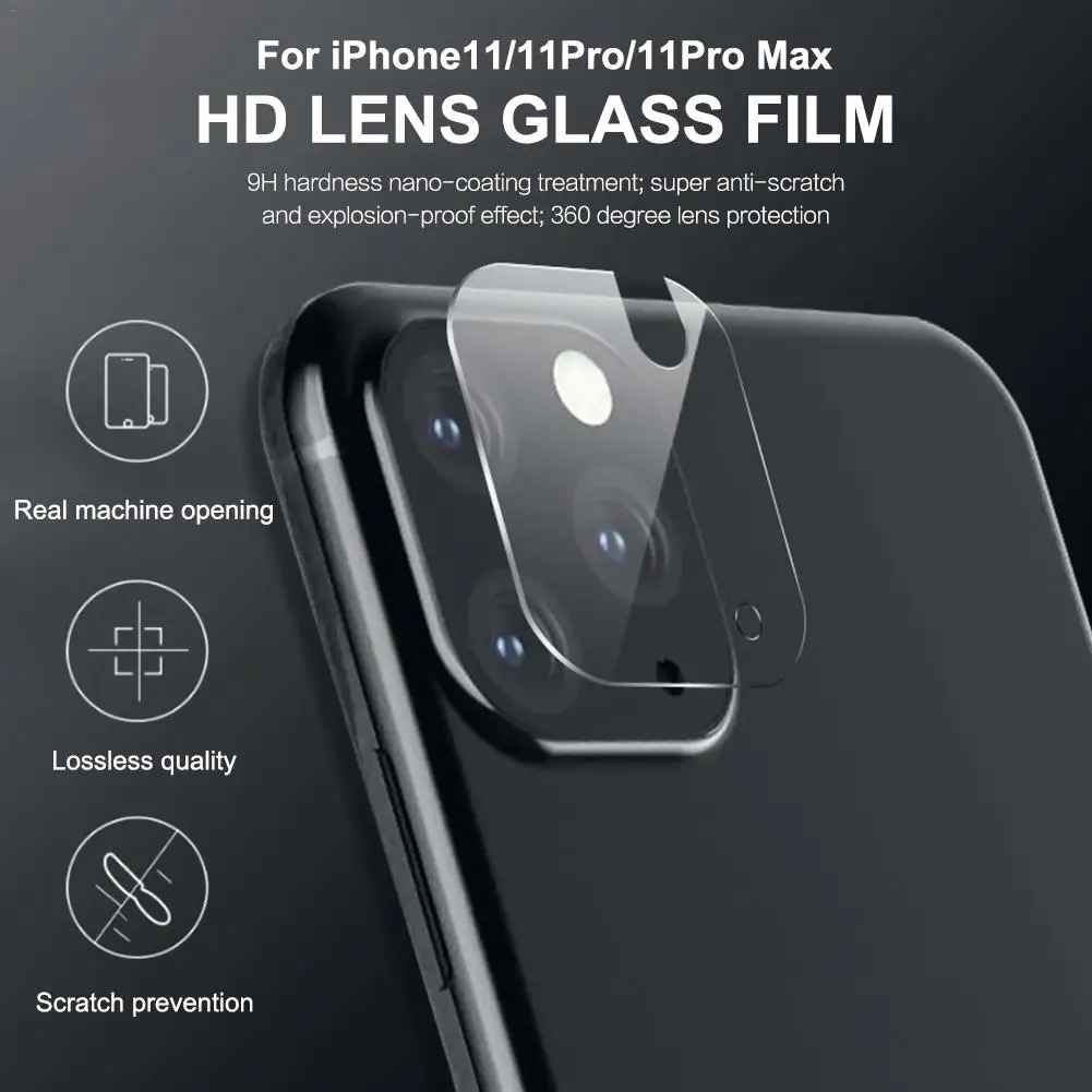 

High Definition Lens Tempered Scratch Resistant Film Set Phone Lens Protective Cover For IPhone 11/11 Pro/11 Pro Max
