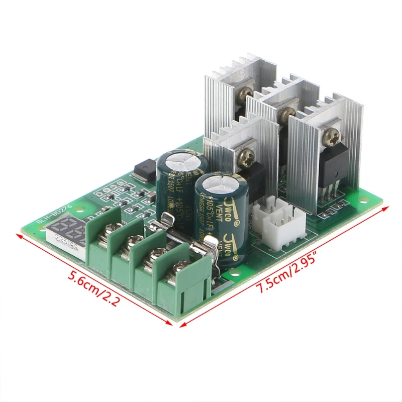 ШИМ контроллер скорости двигателя постоянного тока 30A цифровой дисплей 0~ Регулируемый модуль привода