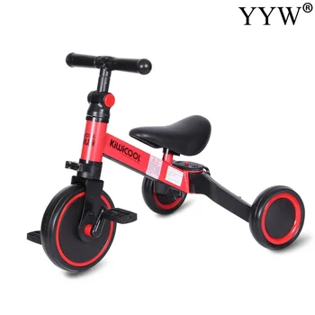 

3 in 1 Kids Tricycle + Balance bike + Baby walker Child Push Bike Toddler Learn to Ride Bicycle Ride On Toy Boy Girl Bike