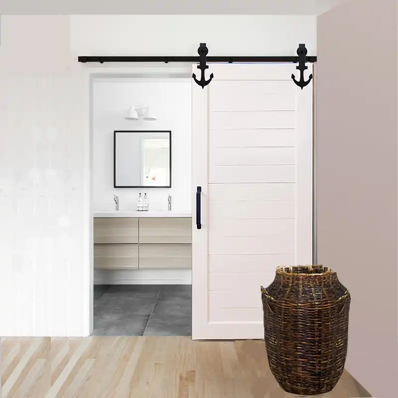 Amerikan Ahir Kapi Asili Rayli Ankraj Tipi Surgulu Kapi Bolme Kapisi Tam Set Mutfak Donanim Aksesuarlari Tek Kapi Icin Kaydiraklar Aliexpress