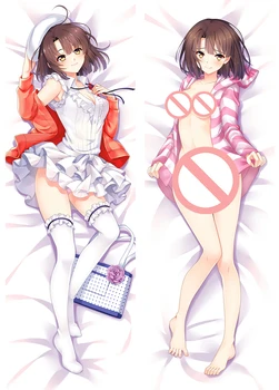 

Anime Saenai Heroine no Sodatekata Dakimakura Cover Characters Katou Megumi & Utaha Bolster Case Saekano Hugs Body Pillow Case