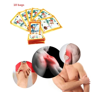 

10Bags Chinese Herbal Essential Oils Therapy Sticker Body Muscle Pain Relief Medical Plaster Rheumatism Arthritis Patches New