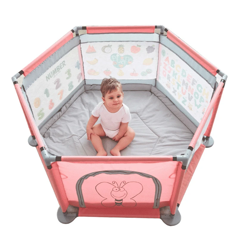 Baby Playpen Fence Playpen Baby Anti-fall Fence Protection Safety Bar Child Crawling Mat Household