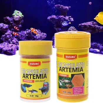 

Brine Shrimp Eggs Aquarium Fish Food Feeding Healthy Nutrition Supply