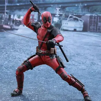 

31cm Deadpool 1/6 Action Figures Super Movable Joints Cloth Clothes Models High Quality Pvc Marvel Toys For Friend Gifts Figures