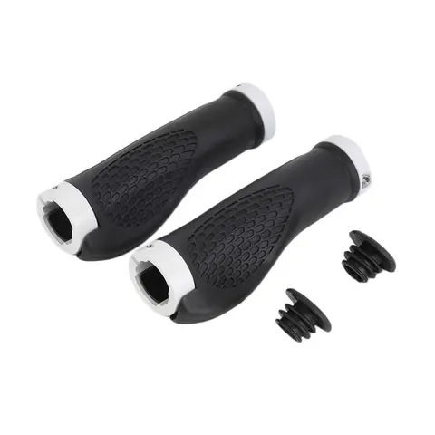 Pair MTB Road Cycling Skid-Proof Grips Anti-Skid Rubber Bicycle Grips Mountain Bike Lock On Bicycle Handlebars Grips Wholesell
