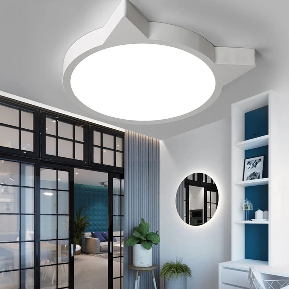 

cat led ceiling lights Children's room Modern Lamp Lighting Fixture Bedroom Light Surface Mounted Ultra-thin personality simple