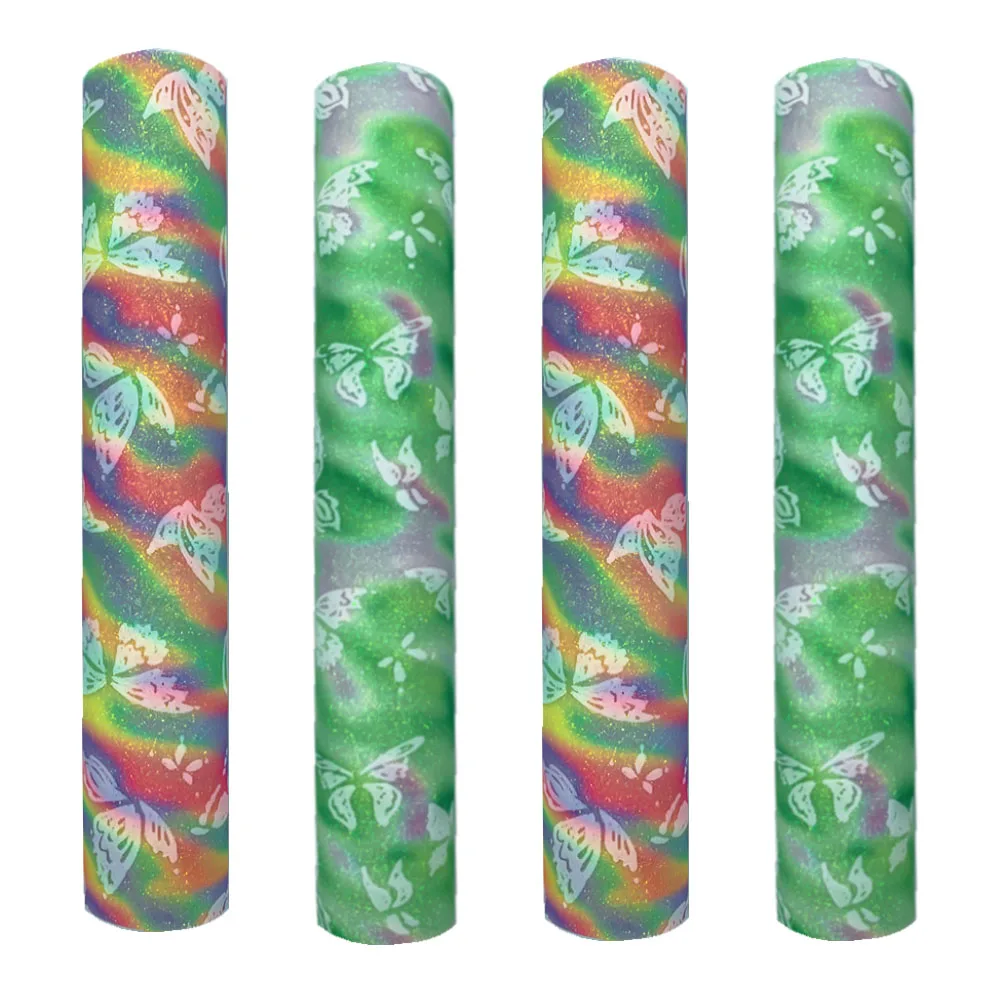 PU Leather Sewing Fabric Vinyl Butterfly Colorful Fine Glitter Shiny DIY Brooch Hair Bow Earring Handmade Material Sheet /roll