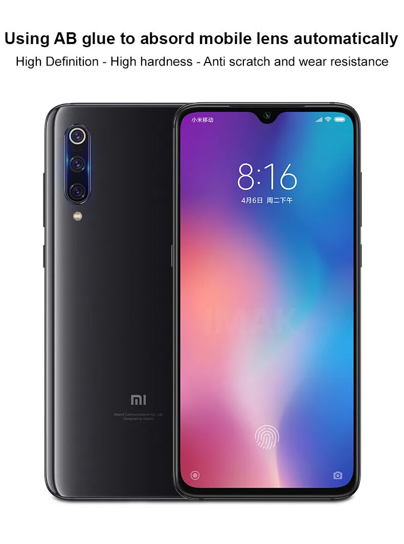 IMAK HD Защита объектива камеры для Xiaomi mi 9 mi 9 SE Lite стекло объектива камеры для Xiaomi mi A3 CC9 CC9e