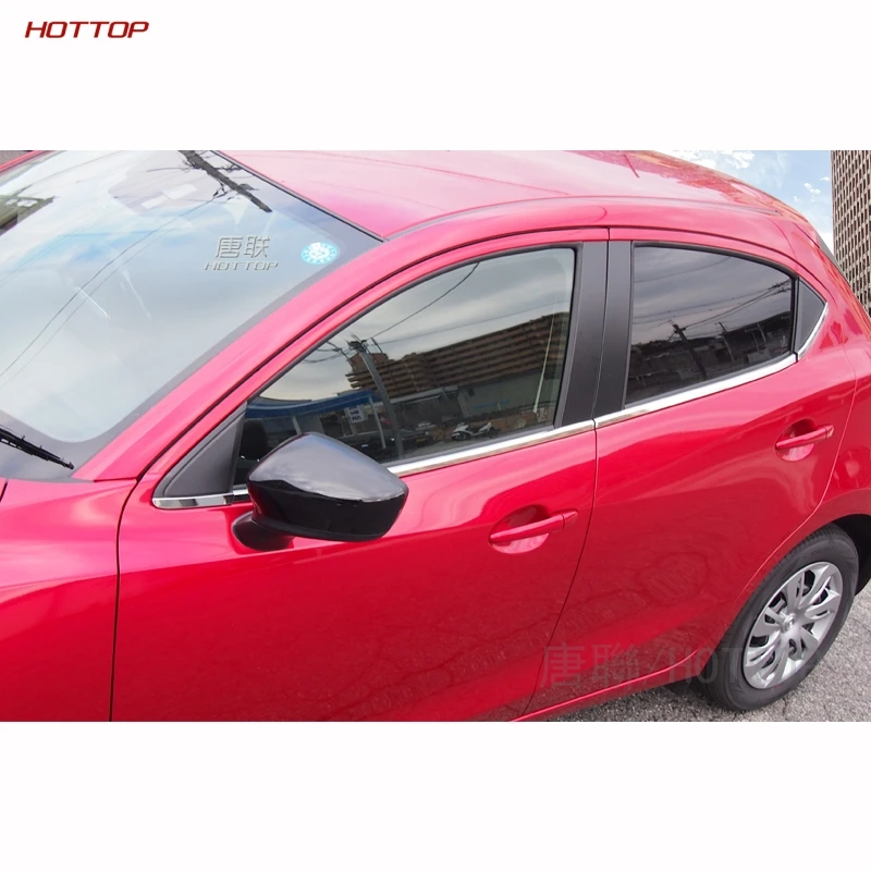 Аксессуары для Mazda 2 Demio 2015 2016 DJ DL Mazda2 оконная отделка из нержавеющей стали|window