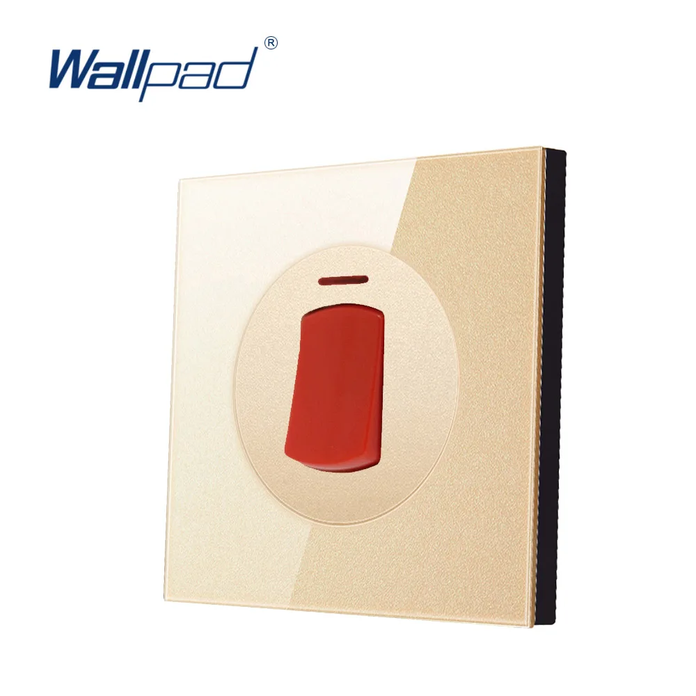 Wallpad 45A Cooker 2P настенный выключатель света с красным светодиодным индикатором