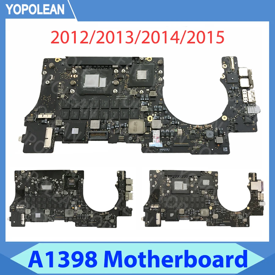 Tested Original CPU i7 8GB 16GB Laptop Motherboard For MacBook Pro Retina 15" A1398 Logic Board 2012 2013 2014 2015 Years | Компьютеры