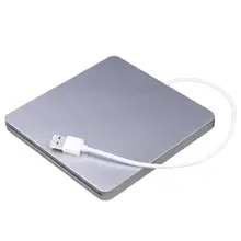 Unidad óptica USB para DVD, grabador de DVD RW externo, ranura de carga, reproductor de CD ROM para Apple Macbook Pro, portátil y PC