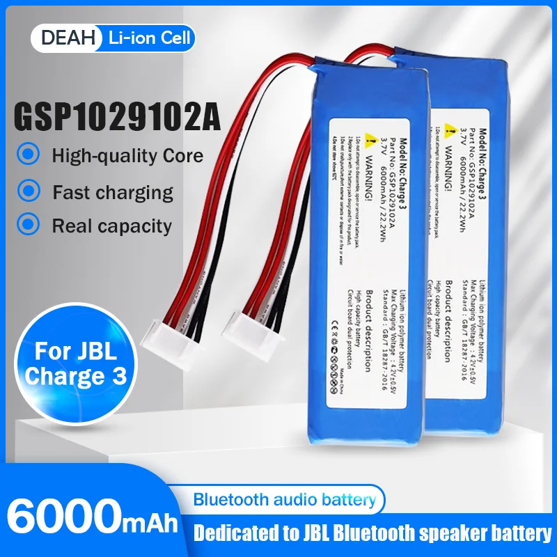 Lithium Replacement Battery Audio Speaker Battery Jbl Charge 3