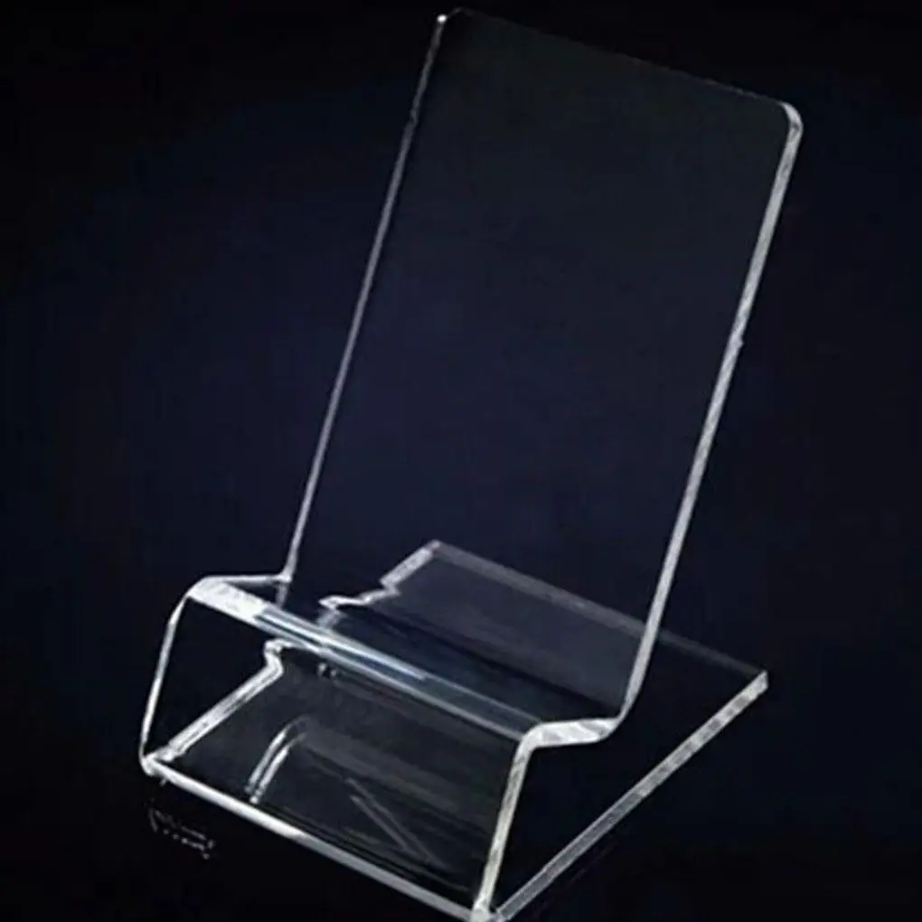 Универсальный 1 шт. Helder acryl Telefoon Mount Houder Draagbare дисплей стенд для мобильного
