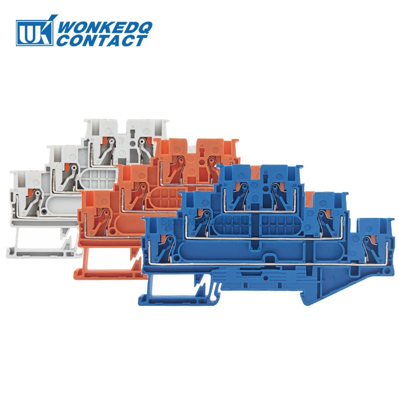 5Pcs ST2.5 3L Wire Connector Spring cage 3 Level Three Layer Wiring