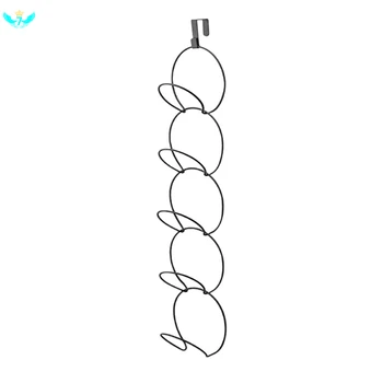 

Wardrobe Hat Hooks Iron Wire Over-the-door Stackable Chain Hat Display Rack/Clothes Bag Ties Scarf Hanging Storage Hooks Black