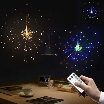 

Music Control Firework Lamp Remote Control Holiday Lights Starburst Lights Flash Lights For Living Room Restaurant Christmas