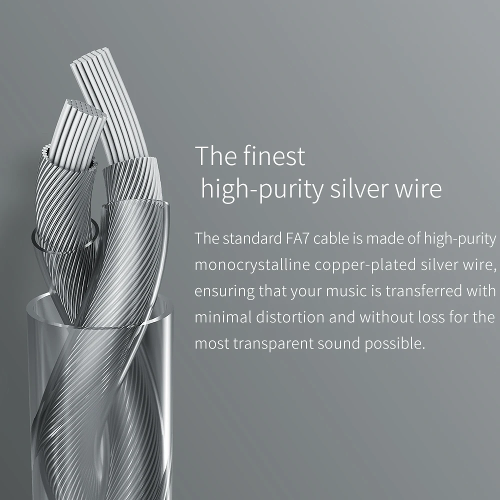 FiiO FA7 3D Printed Detachable Cable MMCX Design