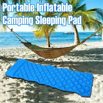 

Outdoor Inflatable Camping Sleeping Pad Portable Ultralight With Pillow Air Mattress Sleeping Cushion Inflatable Sofa185x56x5cm