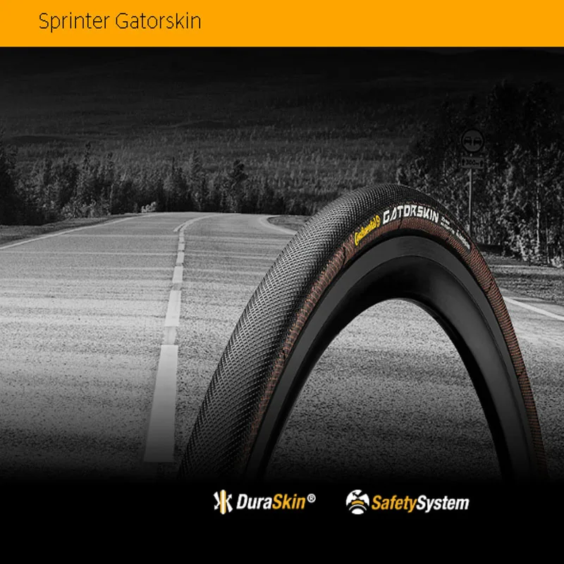 Континентальный спринтер Gatorskin шины дороги трубчатые велосипедные шины 28x25 мм 700C Дорожные tubulars