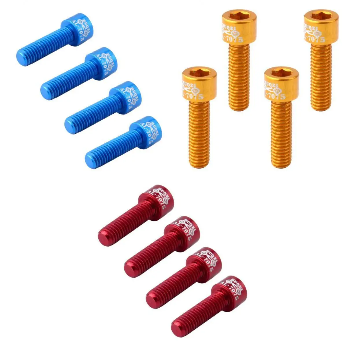 Perfeclan 12 шт. руль для велосипеда винт M5x17mm болт из сплава фиксированная шестерня