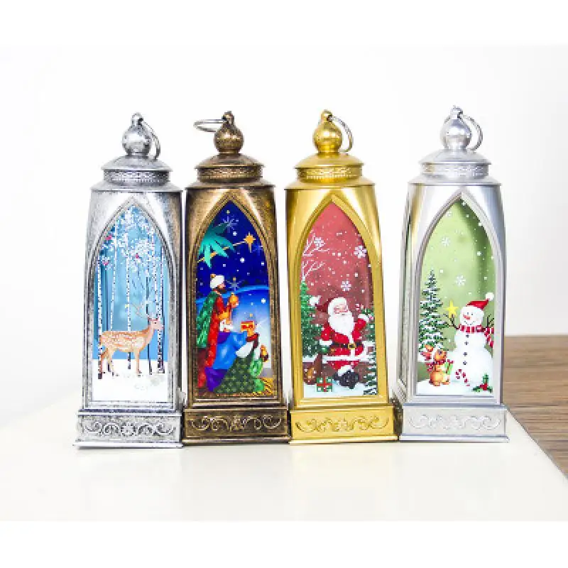 

Creative Christmas Tree Decor Colorful Painted Arch Light Xmas Ornaments Christmas Decorations For Home