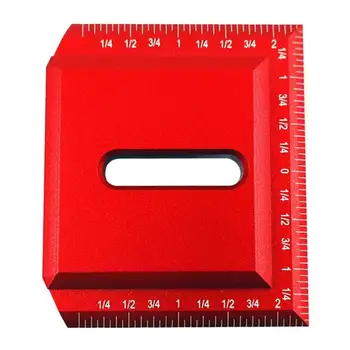 

DIY Gauge Woodworking Scriber 45/90 Degree Right Angle Ruler Measuring Tool Support Dropshipping