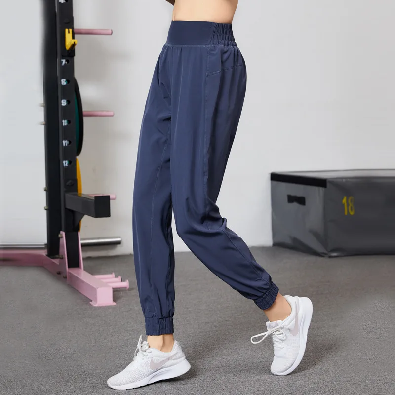 

Autumn and winter quick-drying fitness pants women's high waist loose casual pants thin section Harlan sports trousers yoga pant