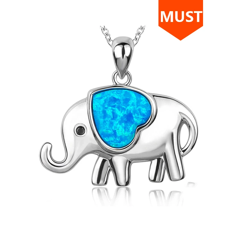 Колье из серебра 925 пробы с подвеской в виде слона|fashion jewelry|jewelry fashionnecklace silver |