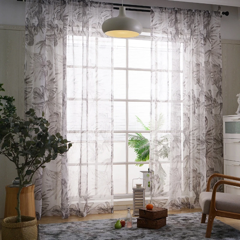 Cortina de cáñamo de estilo simple para hogar, cortina de de estilo chino ventana, balcón y dormitorio, nuevo|Cortinas| - AliExpress