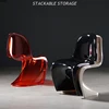 Nordic Dining Chair Creative Acrylic Plastic Dining Chair Ghost Chair Crystal Stool Diningroom Furniture Transparent ArmChair ► Photo 2/5