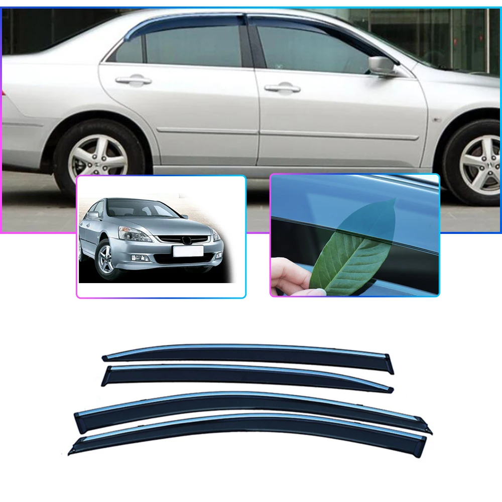 Для Honda Accord 2 4 MK7 2004 2007 пластиковый Наружный козырек вентиляционные оттенки Защита
