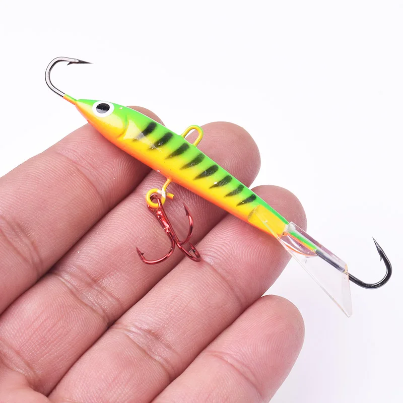 1Pcs 82mm 18g Quality Winter Ice Jig Fishing Lure VIB Artificial Fake Bait  Leurre Balancer For Fishing Carp Pike Perch Tackle