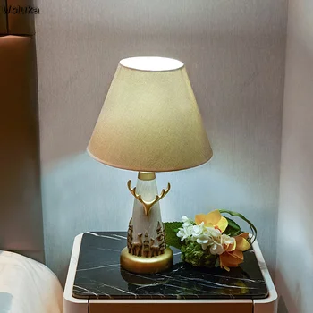 

Nordic style deer table lamp bedroom bedside table lamp modern minimalist living room study practical accessories CD50 W07