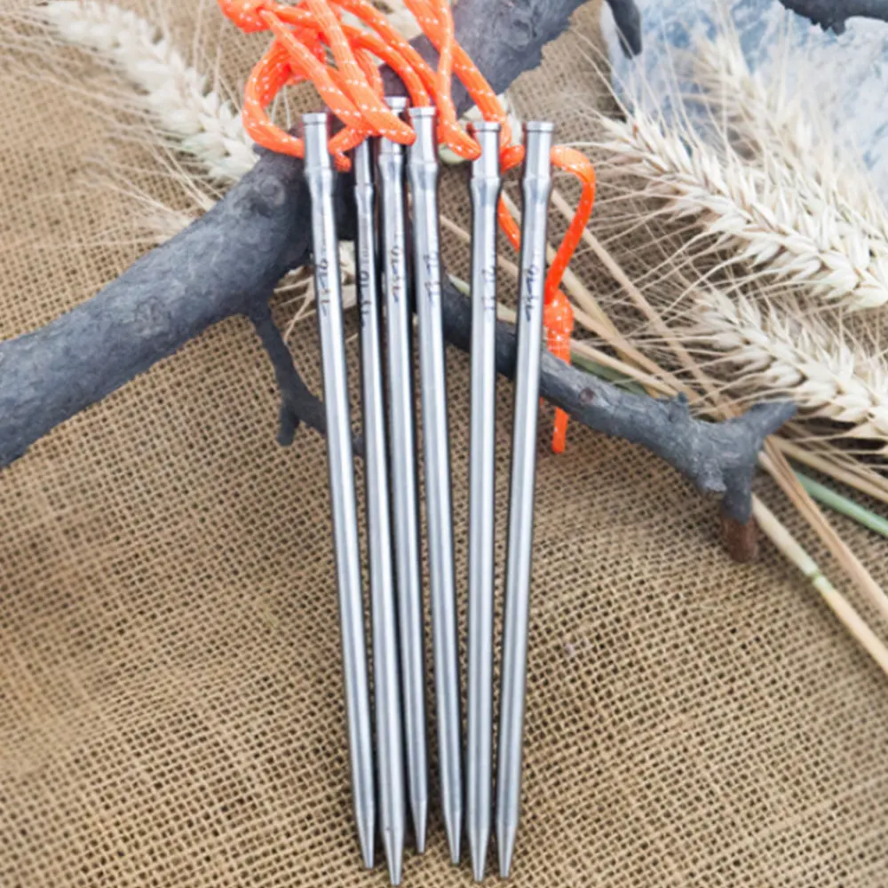 silvery Колышек для палатки удобный экономический 2 шт./компл. коврик для защиты от влажности палатки кемпинга основательные зимние ногтей колышек для палатки открытый Пеший туризм пляж - Цвет: silvery