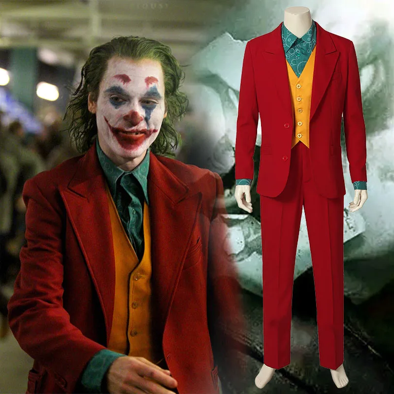 2019 Movie Joker Arthur Fleck Cosplay Costume Fancy Carnival Halloween Costumes Batman Cosplay Joker Costume Uniform Daily Suit 2019 Movie Joker Arthur Fleck Cosplay Costume Fancy Carnival Halloween Costumes Batman Cosplay Joker Costume Uniform Daily Suit