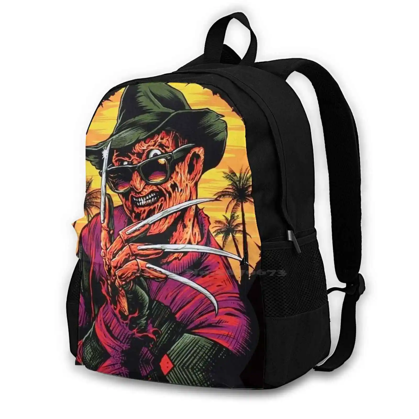 S Holiday Women Men Teens Laptop Travel School Bags Freddy Krueger Horror