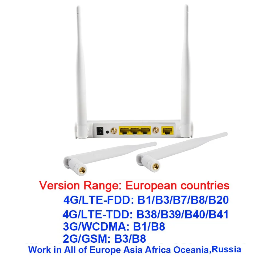 router range extender E610 Sim Card 4g Wifi Router Wireless CPE Router CAT4 150Mbps FDD/TDD Unlock 4G LTE Router With External Antennas WAN/LAN RJ45 router amplifier Modem-Router Combos