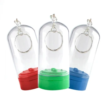 

Single Blocks Display Box with Keychain Key Ring DIY Costomized Accessories Building Blocks Sets Models Toys For Children Gifts