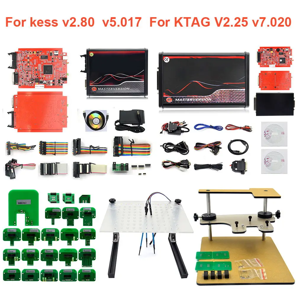 KESS KTAG 2 80 EU красный для V7.020 светодиодный 25 SW онлайн V5.017 K-TAG 7 020 Master 5 017 OBD2 тюнинг ECU |
