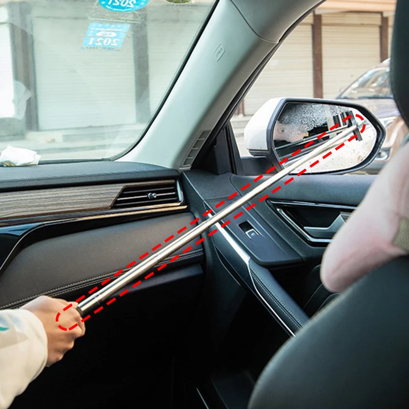 Portable Rainy Glass Window Cleaning Tool Wiper Extendable Handle