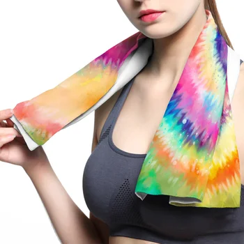 

Spiral Tie-Dye Pigment Face Towel Cooling ice Utility Instant Cozy Ice Cold for Running