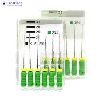 

1 Pack Dental Instrument K Files 35# Stainless Steel Endo Files Hand Use Files Dentist Materials Dental Clinic Dental Care
