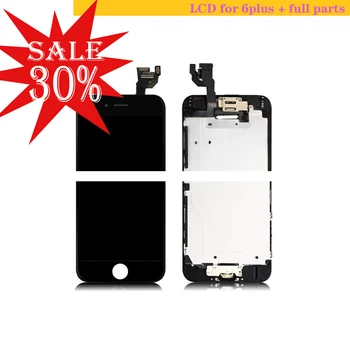 

For iphone 6plus LCD & touch screen digitizer,5.5 inch for 6p display,with full parts,incluidng front camera and home button.