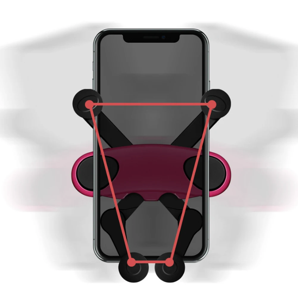 Гравитационный Автомобильный держатель для телефона iPhone 11 X XS MAX XR 8 7 Plus Air Vent Mount в автомобиле Милая Подставка для samsung Galaxy Note 10 Plus S10