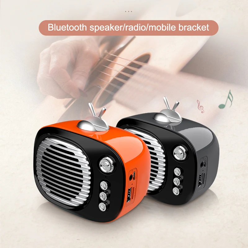 Vintage Retro Bluetooth Speaker FM Radio Old Fashioned Classic Style Supports AUX TF Card  SP99
