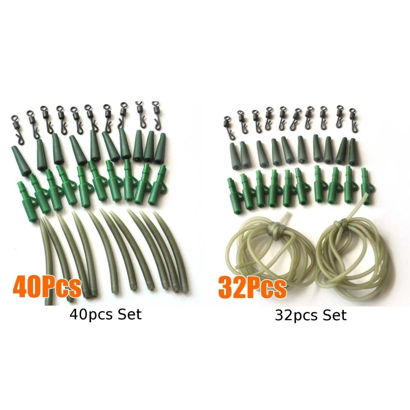 Fishing Quick Change Swivels Carp Terminal Tackle Green Accessory Attachment UK